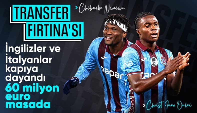 Trabzonspor'a teklif yağıyor: Christ Inao Oulai ve Chibuike Nwaiwu...