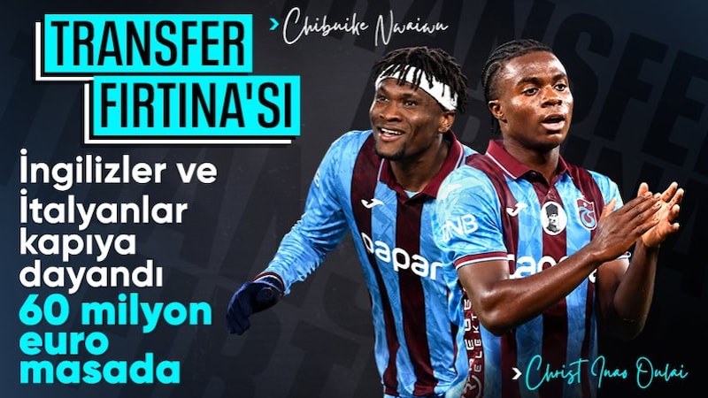 Trabzonspor'a teklif yağıyor: Christ Inao Oulai ve Chibuike Nwaiwu...