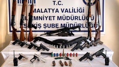 Malatya'da silah teşhirine operasyon: 56 gözaltı