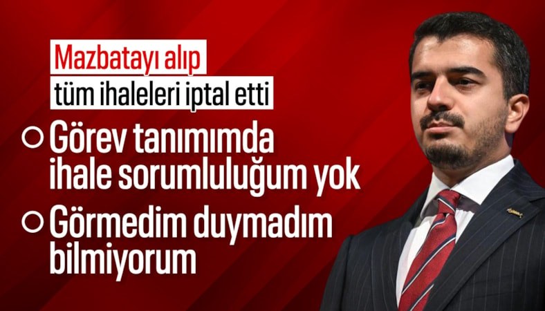 Çankaya Belediye Başkanı Hüseyin Can Güner'in ifadesi ortaya çıktı: Bilmiyorum