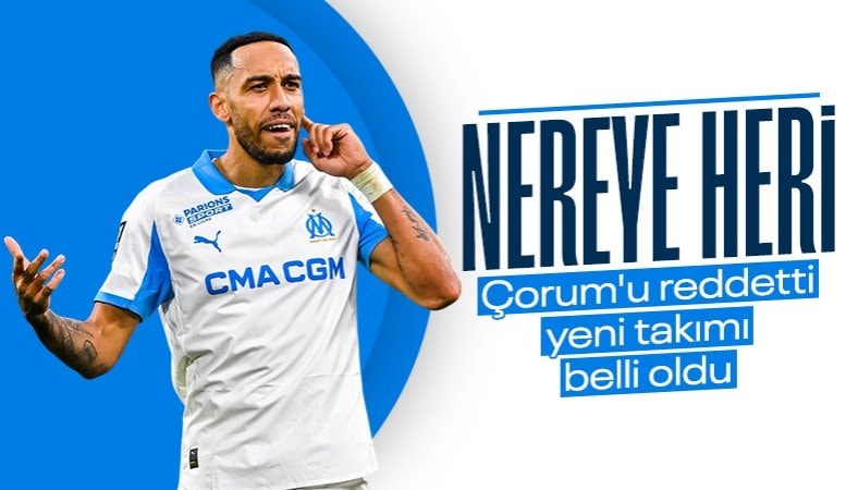 Pierre-Emerick Aubameyang, Çorum FK'yı reddetti: İspanya'ya gidiyor...
