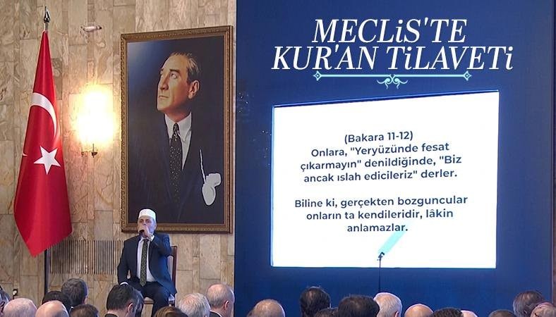 Meclis'te 15 Temmuz şehitleri için Kur'an tilaveti verildi