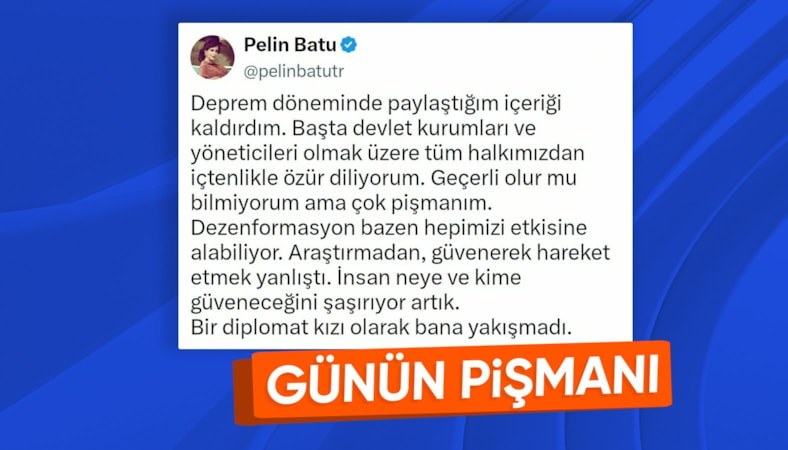 Pelin Batu, Haluk Levent ve Ahbap'ı kahraman ilan ettiği paylaşımı sildi