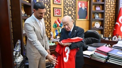 Merih Demiral'dan Devlet Bahçeli'ye ziyaret