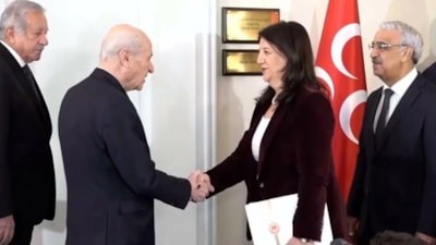 DEM Parti heyetinden Devlet Bahçeli'ye ziyaret
