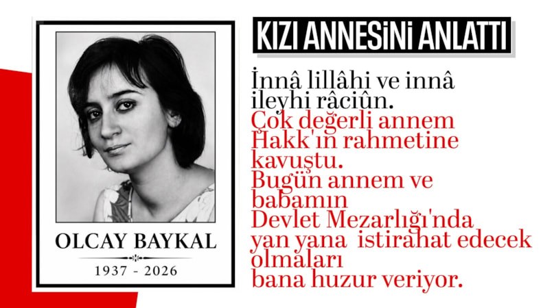 Aslı Baykal açıkladı: Annesi, Deniz Baykal'ın yanına defnedilecek