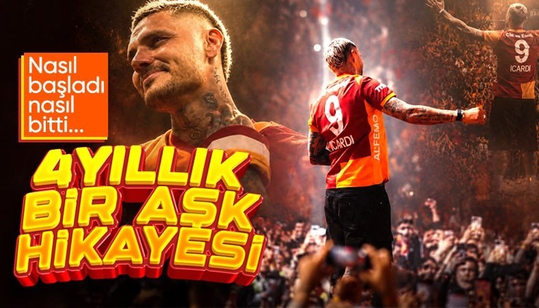 Mauro Icardi'nin sarı-kırmızılı hikayesi: 4 yıllık yolculuk sona erdi...