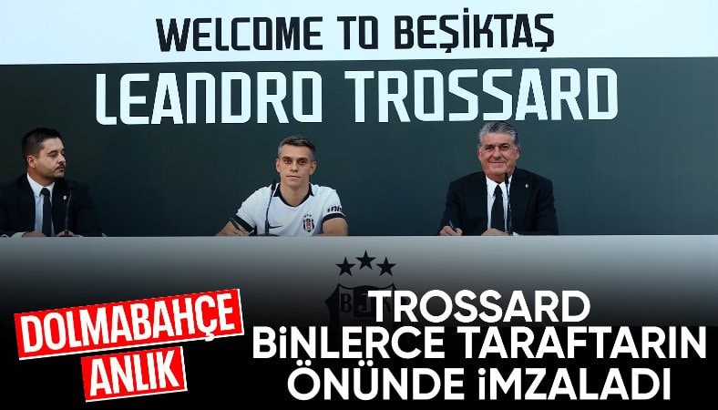 Beşiktaş, yeni transferi Leandro Trossard için imza töreni düzenledi