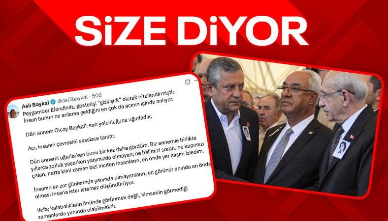 Aslı Baykal: Kapımızı dahi çalmayanlar, en ön safta yer aldı