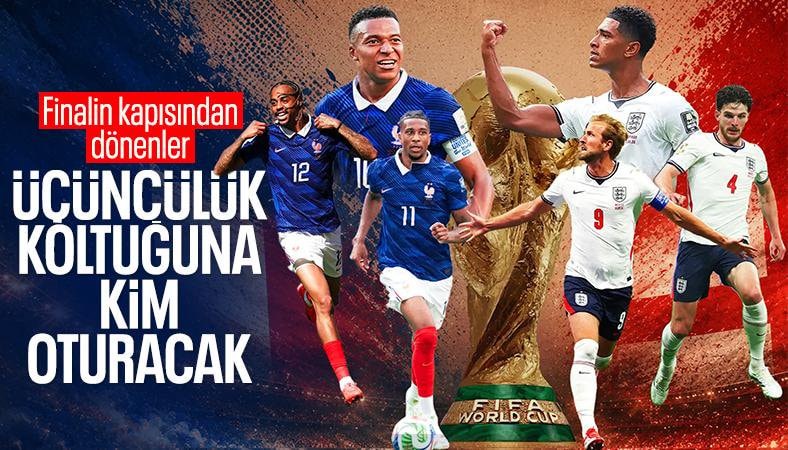 Fransa ve İngiltere, Dünya Kupası üçüncülüğü için sahaya çıkıyor