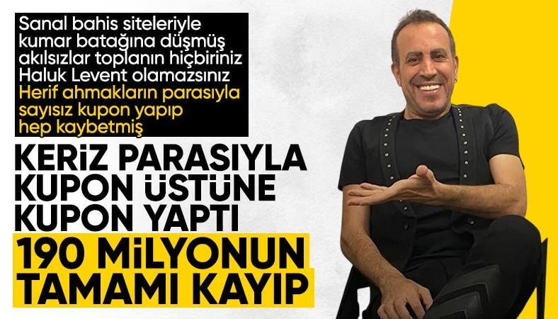 Alper Çelik: Haluk Levent 190 milyon liralık kupon yapıp kaybetti