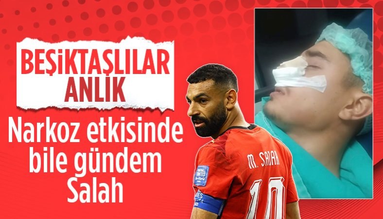 Narkoz etkisiyle Mohamed Salah'ı soran Beşiktaş taraftarı
