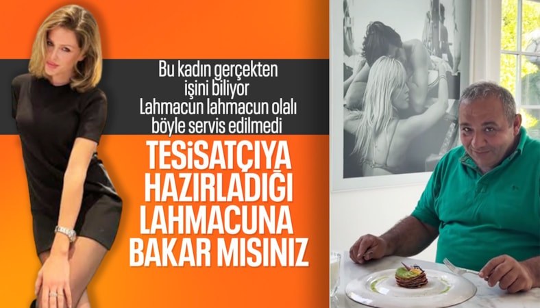 Ustaya hazırlanan gurme lahmacun menüsü sosyal medyanın gündeminde