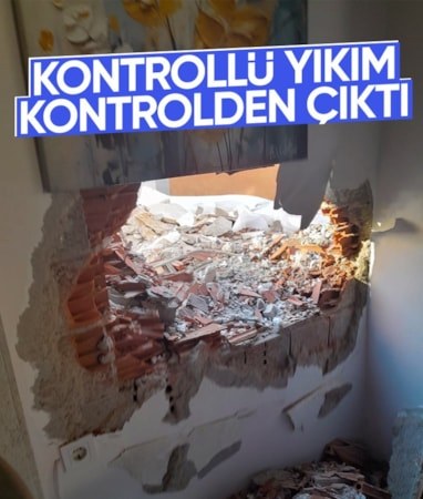 İstanbul'da kontrollü yıkım kontrolden çıktı: Çevredeki binalar hasar aldı