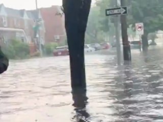 Dünya Kupası finali öncesi New York'u sel bastı