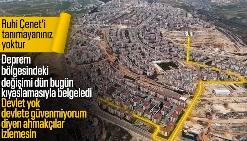 Ruhi Çenet, deprem bölgesinde inşa edilen mahalleleri gezdi