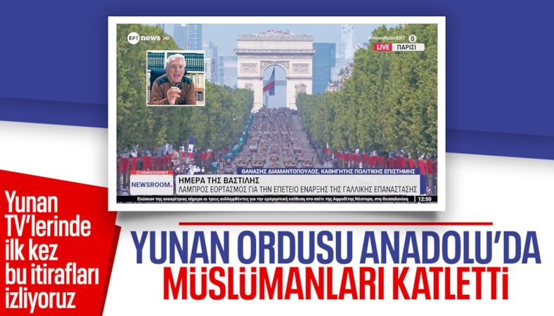 Yunanistan televizyonunda canlı yayında katliam itirafı