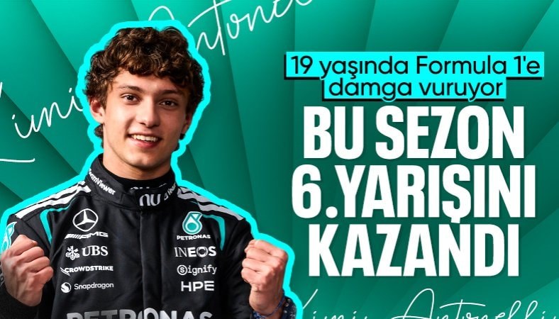 Formula 1'de Belçika Grand Prix'sini Kimi Antonelli kazandı