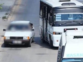Kırıkkale'de ehliyetsiz sürücünün kaçış planını drone bozdu