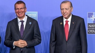Cumhurbaşkanı Erdoğan Letonyalı mevkidaşıyla görüştü