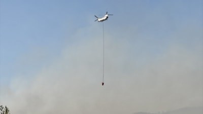 Muğla'daki orman yangınında bir mahalle tahliye edildi