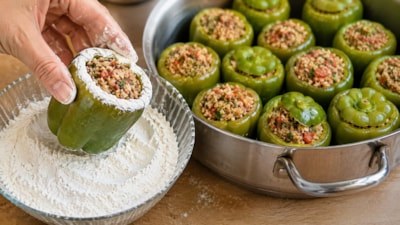 Duyan una batırıyor: Dolma biber pişirmenin efsane püf noktası