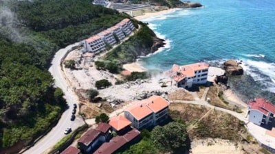 İstanbul Riva'da atıl durumda olan 186 odalı otel yıkılıyor