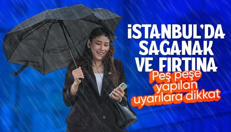 İstanbul'da şiddetli sağanak yağış etkili oldu