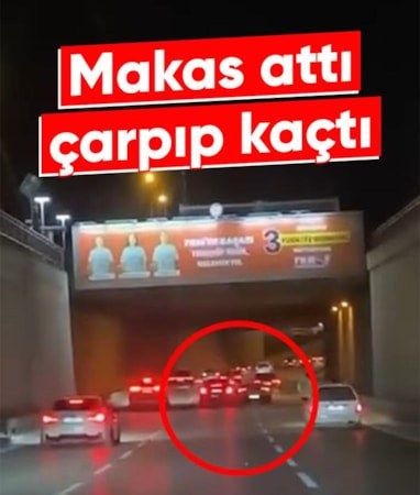 Bursa'da makas terörü: Otomobile çarpıp kaçtı