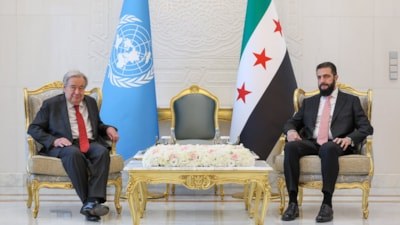 Ahmed Şara, BM Genel Sekreteri Guterres ile görüştü