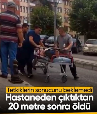 Karabük'te tetkik sonuçlarını beklemeden hastaneden ayrılan kişi, 20 metre sonra yaşamını yitirdi