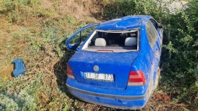 Bilecik'te otomobil takla attı: 1 yaralı
