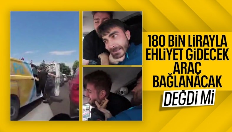 Niğde'de otomobilinden indi, kargo çalışanını darbetti