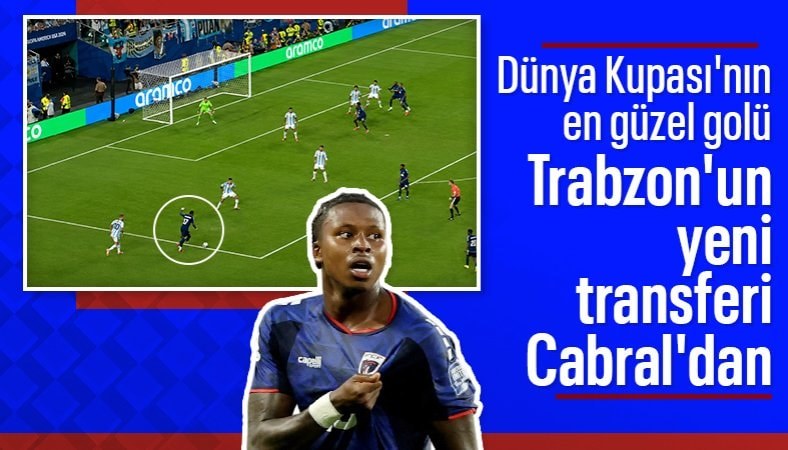 2026 Dünya Kupası'nda turnuvanın golü Trabzonsporlu Sidny Lopes Cabral'dan