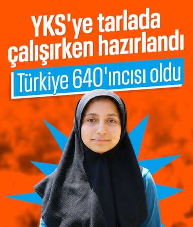 YKS'ye tarlada çalışırken hazırlandı: Mevlüde hakim olmak istiyor