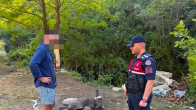 Bilecik'te ormanlık alanda mangal yakan şahsa ceza