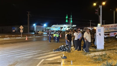 Aksaray'da otomobil ile çarpışan motosikletli çocuk hayatını kaybetti
