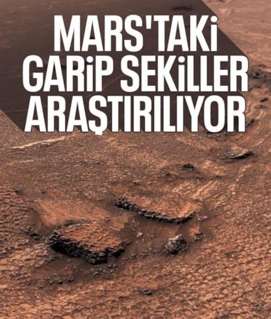 Mars'ta şaşırtan keşif: Curiosity uzay aracı çokgen şekiller buldu