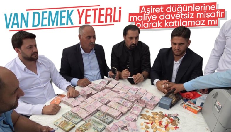 Van'da aşiret düğününde bavullarla para taşıdılar: 20 milyon lira para, kilolarla altın