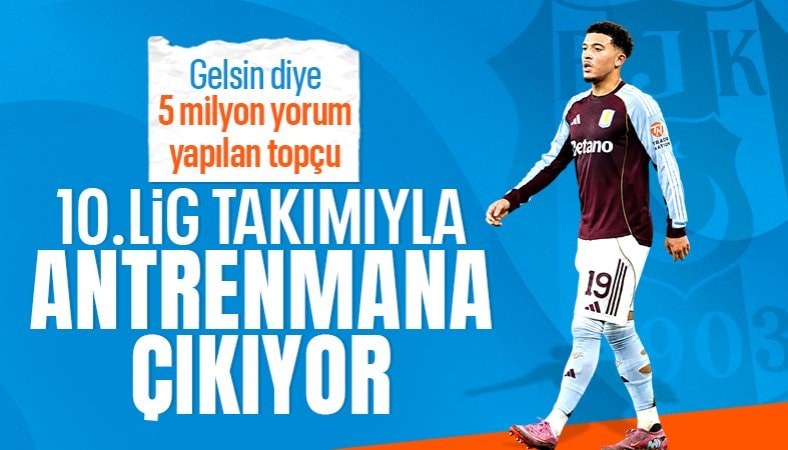 Beşiktaş'ın geçen sezon gündemindeydi: Jadon Sancho, 10. Lig takımıyla antrenmana çıkıyor