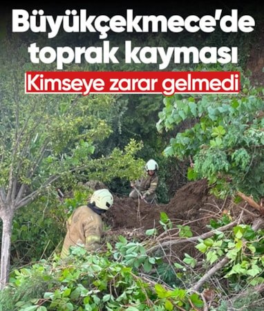 İstanbul, Büyükçekmece'de toprak kayması: Korkulan olmadı