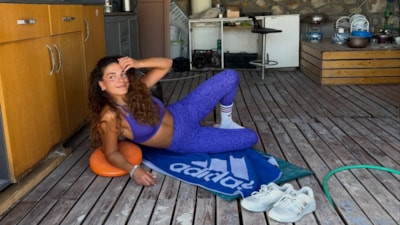 Ebru Şahin ve Cedi Osman sporda! Paylaşımları beğeni topladı