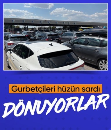Memleketten ayrılığın hüznü: Kapıkule'de gurbetçi dönüşü başladı