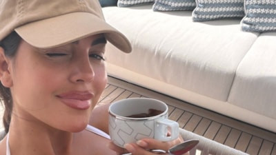Fiziği eleştirilmişti! Georgina Rodriguez beyaz bikinisiyle cevap verdi