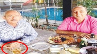 Sözcü ve Halk TV, Kılıçdaroğlu'nun viskili fotoğrafını manşete taşıdı