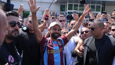 Salah, Trabzonspor için Türkiye'ye geldi