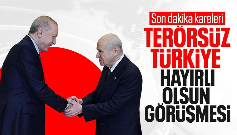Cumhurbaşkanı Erdoğan, Devlet Bahçeli görüşmesi sona erdi