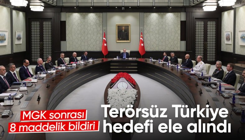 MGK toplantısı sonrası 8 maddelik açıklama