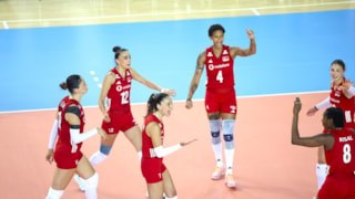 A Milli Kadın Voleybol Takımı, Fransa ile oynadığı ilk hazırlık maçında galip geldi