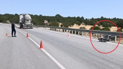 Kütahya'da beton mikserinin çarptığı motosikletin sürücüsü öldü